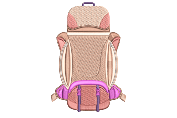 Adorable School Bag Embroidery