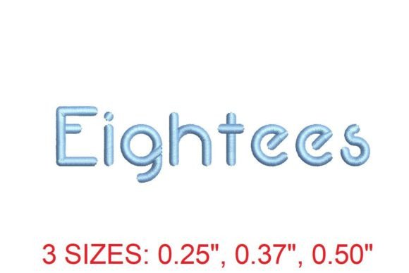 Eightees Font: A Nostalgic Seasonal Embroidery Staple