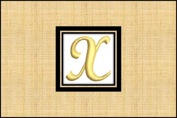 Gold Letter X Review for Real Embroidery Projects