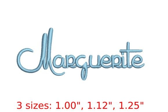 Marguerita Embroidery Font