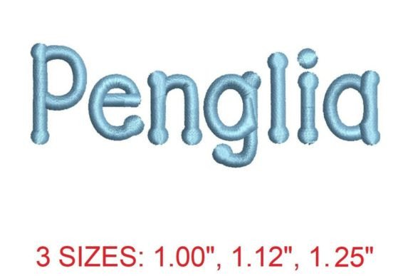Penglia Embroidery Font