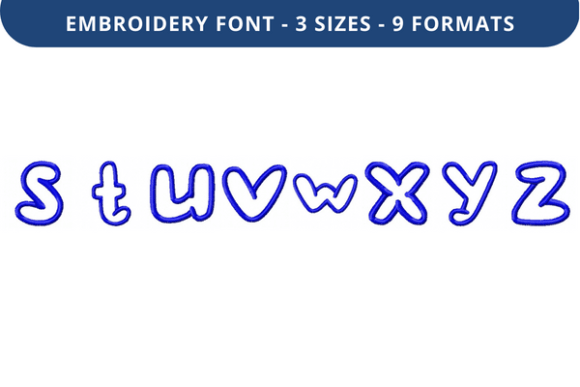 Pop That Bubble Font S to Z