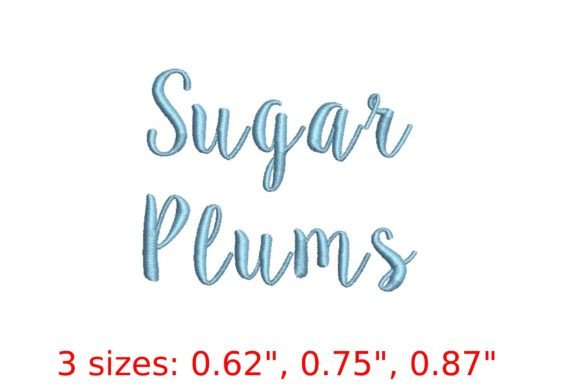 Sugar Plums Embroidery Font