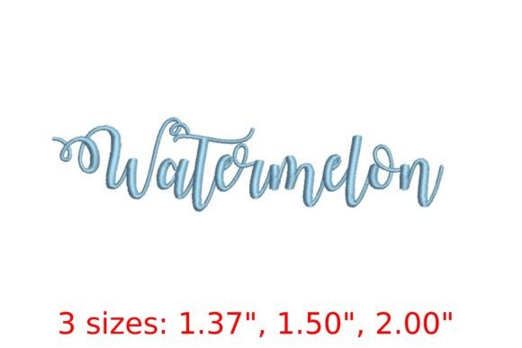 Watermelon Font: A Vibrant Choice for Seasonal Embroidery